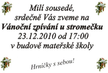 2010-12-23 - Vánoční zpívání